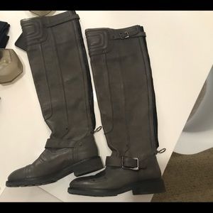 Italian over the knee soft leather boots